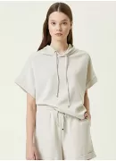 Kısa Kollu Bej Sweatshirt Kısa Kollu Bej Sweatshirt