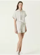 Kısa Kollu Bej Sweatshirt Kısa Kollu Bej Sweatshirt