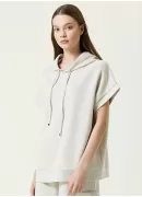 Kısa Kollu Bej Sweatshirt Kısa Kollu Bej Sweatshirt