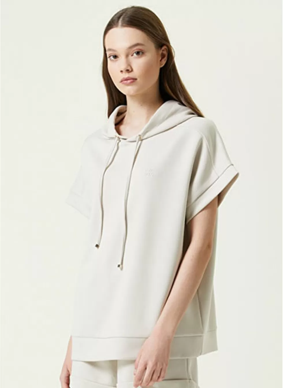 Kısa Kollu Bej Sweatshirt Kısa Kollu Bej Sweatshirt